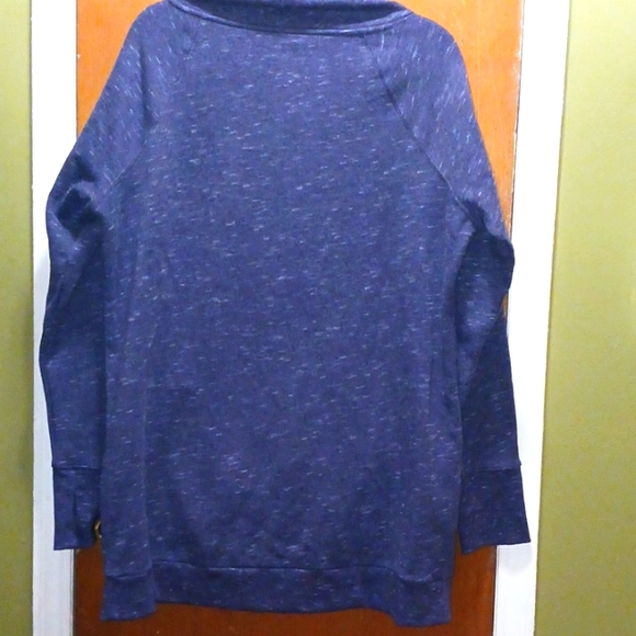 Tek Gear XL Purple sweatshirt Fleece High neck with drawstring, pockets. - Picture 2 of 5
